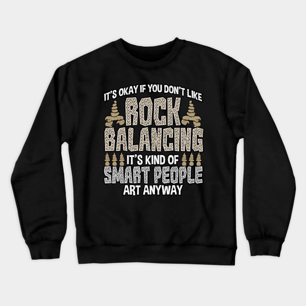 Rock Cairn T-Shirt Rock Stacking & balancing Men Women Gift Crewneck Sweatshirt by lateefo